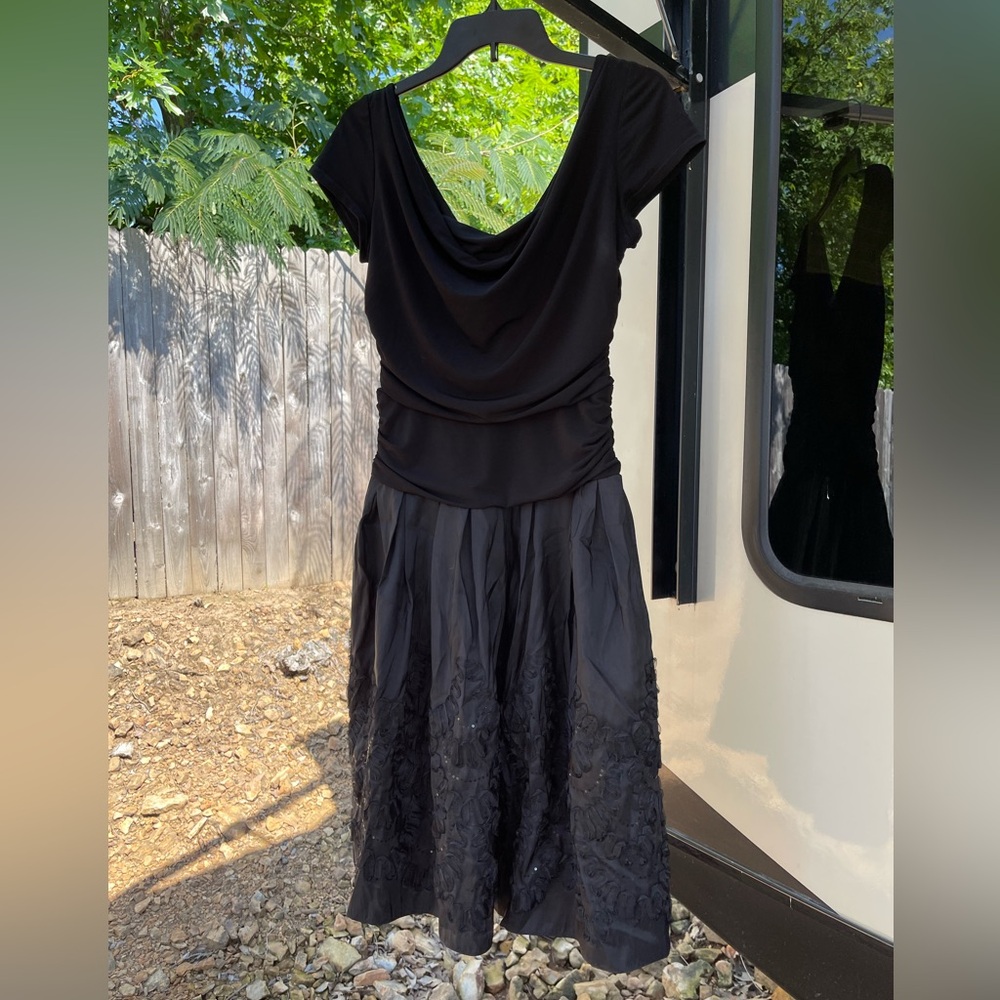 Little black tiered dress